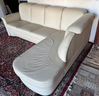 Kožená rohová sedačka, 5249 - 3