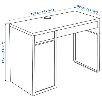IKEA DĚTSKÝ PSACÍ STŮL MICKE + ŽIDLE IKEA. - 3