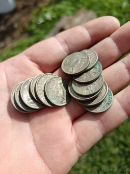 Velká sbírka československých mincí – 931 ks (1 Kčs, 2 Kčs, - 3