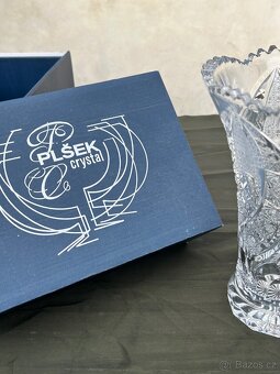 Broušené sklo - Váza: Plšek Crystal - 3
