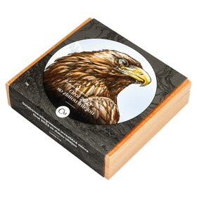 Stříbrná 1 kg investiční mince Orel 2023 se zlatou inlejí - 3