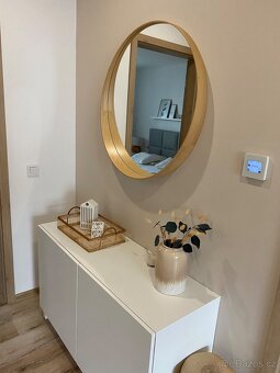 Kulaté dřevěné zrcadlo - 3