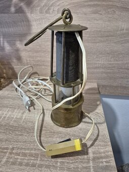 Mosazný hornický kahan/lampa - 3