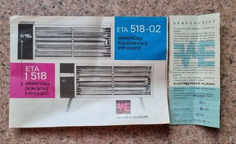 Retro zářič Eta 1518, Eta 516 - 3