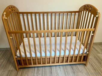 Dětská postýlka s matrací z bukového dřeva - 3