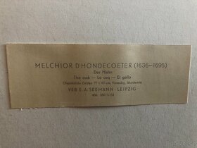 obraz: Melchior d'Hondecoeter - kohout boj - 3
