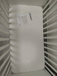 Dětská postýlka 60x120, matrace, zábrana - 3