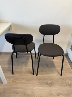 2x IKEA židle - ÖSTANÖ, černá (Remmarn/tmavě šedá) - 3