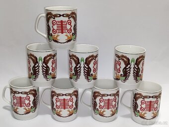 Retro hrnky Čína, starý hrnek, 90.-/hrníček, pošta 69.- - 3