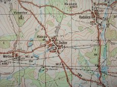 Profesionální mapa ČSLA Blovice Vojenský prostor Jínce - 3