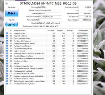 2x 1TB HDD Sata do Notebooku. Za oba : 550kč. - 3