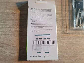 USB průhledný adaptér pro M.2 SATA/NGFF SSD nový - 3