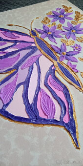 Obraz 3D pasta KVĚTINOVÝ MOTÝL - 3