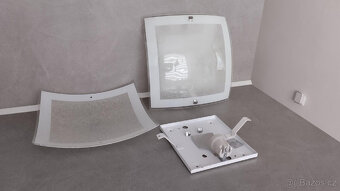 3+1ZDARMA NÁSTĚNNÉ SVÍTIDLO RABALUX 3838 CHARLES SKLO / KOV - 3