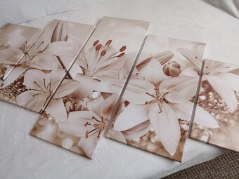 Prodám obraz velké Lilie NOVÉ nepoužité. - 3