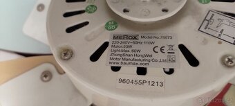 Stropní ventilátor se světlem 60W MEROX 78673 - 3