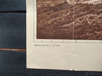 Historická mapa Prahy z roku 1927  95x60cm - 3