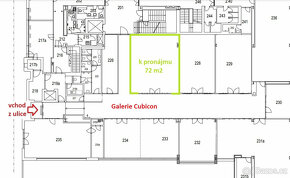 Obchodní prostor 72 m2 v nově otevřené Galerii Cubicon - 3