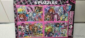 Puzzle monster high - 4 různé puzzle + 1 zdarma - 3