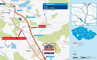 Prodej pozemku pro bydlení, 1 346 m2 - Sedlice - Němčice - 3
