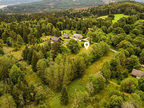 České Žleby, jedinečný stavební pozemek na Šumavě - 3