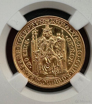 zlatý 2 dukát Karel IV. 1978 NGC MS 66 - 3