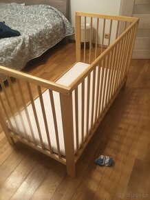 Dětská postylka IKEA s matracem 124x66 cm - 3