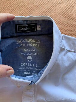 pánská bílá košile zn. Jack&Jones - vel. L - 3