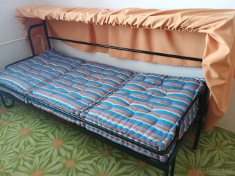 Postel jednolůžková sklápěcí včetně matrací - 3