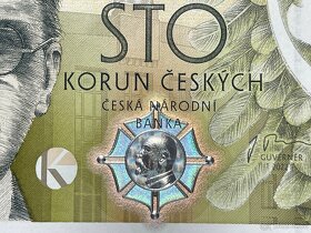 100 Kč 2022 pamětní bankovka Karel Engliš EQ07 + ET08 - 3
