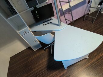 Patrová postel s psacím stolem 2x - 3