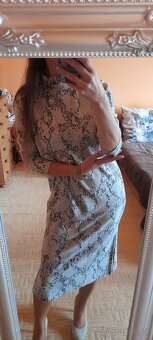 M&S elegantní úpletové midi šaty s rozparky - 3