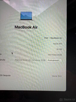 APPLE MACBOOK AIR  M4 cz zaruka - 3