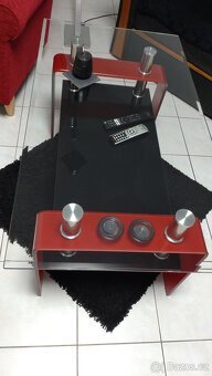 Konferenční stolek tvrzené sklo - 3