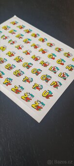 Retro arch samolepek abecedy - 3