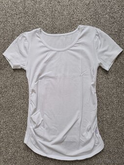 Těhotenské bílé oblečení vel. S - 3