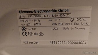 Pračka Siemens - 3
