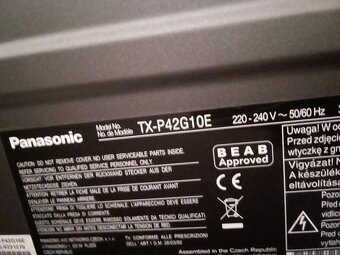 Televizor Panasonic VIERA TX-P42G10E 107cm + DVD přehrávač - 3