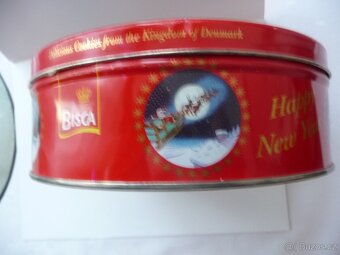 PLECHOVÁ KRABIČKA HAPPY NEW YEAR, stav viz fota - 3