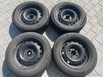 Zimní sada kol - Barum Polaris 5 195/55 R15 85H + plecháče - 3