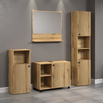 Nový stylový kvalitní 4-dílný koupelnový set - 3