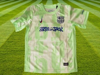 dres Lamine Yamal #10  FC Barcelona Travis Scott green - 3
