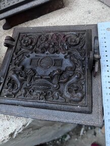 Litinová kamnová dvířka Jedna se o 5 kusů viz foto - 3