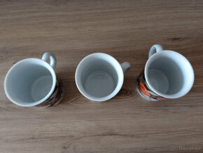 Retro porcelánové hrnky 3ks - ovoce - 3