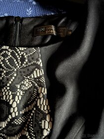 pouzdrové černé šaty vel.38 - 3