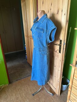 Džínové šaty velikost 44/46 - 3