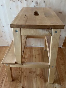 Schůdky, ikea, buk, 50 cm - 3