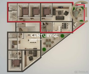 Prodej přízemního čtyřpokojového bytu, 100 m2 - Sukošan, Cho - 3