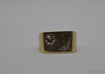 Zlatý prsten s briliantem 0.50 CT - 3