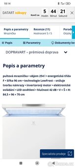Pultový mrazák Electrolux - 3